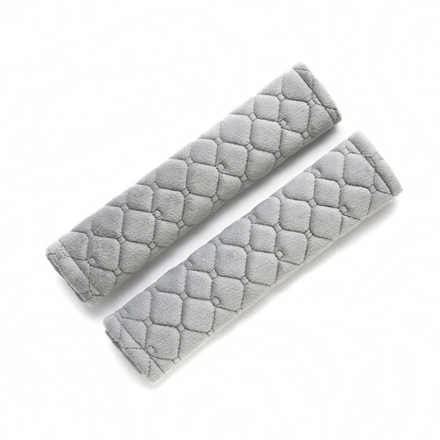 2 pz proteggispalle auto peluche ricamato spessore cintura spalla