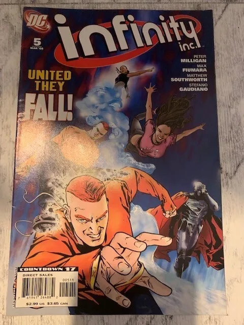 Infinity Inc 5 United they Fall - 1st Print DC Comics 2008 Hot series Rare VF