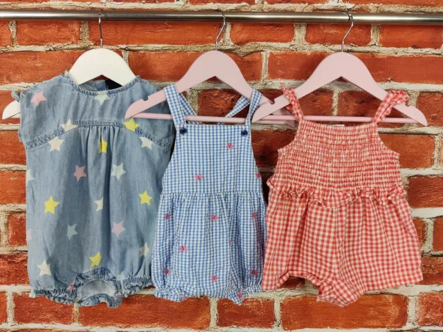 Baby Girls Bundle Age 3-6 Months Next Gap John Lewis Summer Romper Dungaree 68Cm