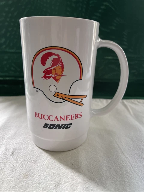 Vintage Buccaneers Plastic Mug Cup Dr Pepper Sonic NFL