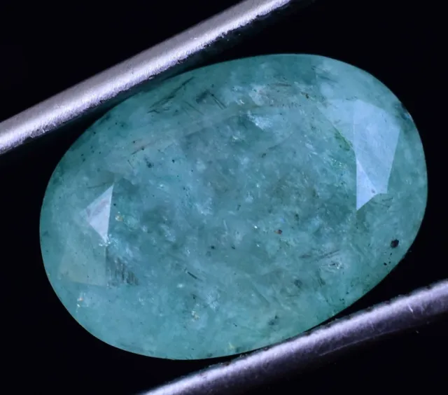 Rare Natural Green Colombian Emerald 8.00 CT Certified Oval Cut Loose Gemstone