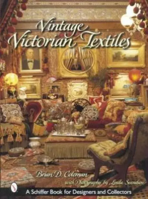 Book Vintage Victorian Textiles Pillows Emboidery