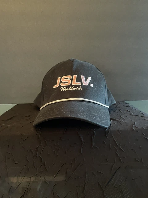 JSLV.Worldwide BLACK ADJUSTABLE Snap Back HAT CAP NWOT