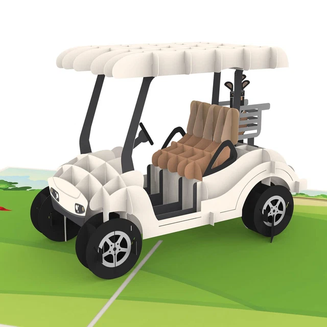 papercrush Biglietto pop-up da golf – biglietto di compleanno 3D