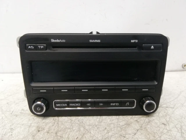 SKODA FABIA MK2 Stereo Radio Cd Head Unit No Code 5J0035161D 2012 £9.99