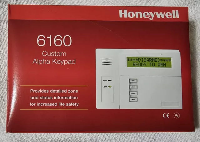 Honeywell / Ademco 6160 Custom Alpha Integrated Keypad (BRAND NEW & SEALED)