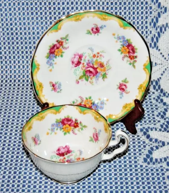 Beautiful Vintage Adderley "Lawley" Fine Bone China, Teacup & Saucer