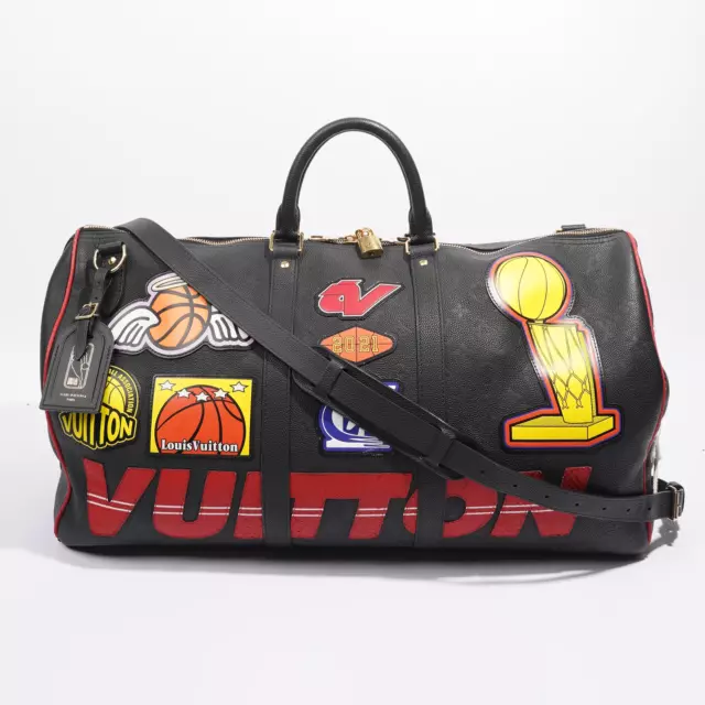 Louis Vuitton NBA Keepall 55 Travel Bag M45587 Hand Shoulder Purse Auth LV  New