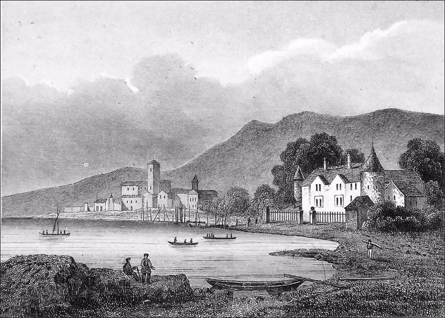ÉCOSSE - DUNDEE et son PORT sur le TAY - Gravure du 19e siècle