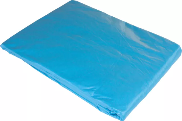 Lámina de piscina cubierta interior lámina colgante OVALADA h120cm / 0,8mm azul para estanque de pared de acero 3