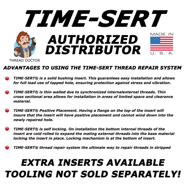 Time-Sert 31307 Honda F22 & H22 Engine .550 & .593 Dowel Pin 2