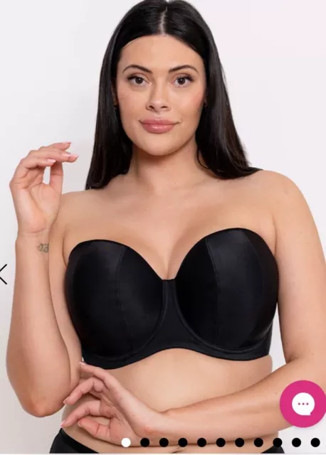 Elomi Smooth Strapless Bra 4300 Underwired Moulded Multiway Plus Size Bras