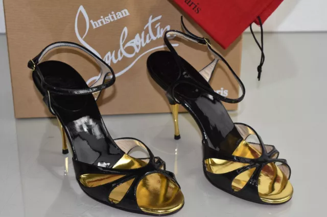 Louboutin decollete on sale noir vernis