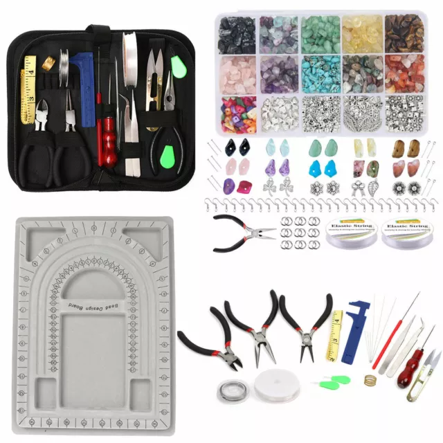 Jewellery Making Kit Wire Findings Pliers Set Starter DIY Bracelet Repair Tool