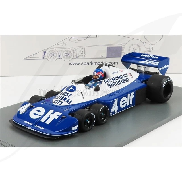 SPARK MODEL TYRRELL F1 P34 ELF N 4 3rd SOUTH AFRICAN GP 1977 P.DEPAILLER B