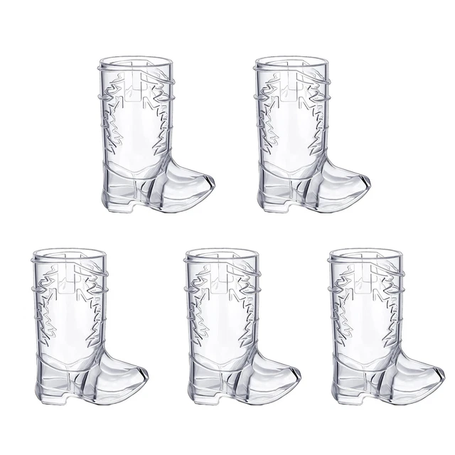 WESTERN THEME PARTY Supplies Cowboy Boot Shot Glasses Tumblers Fun