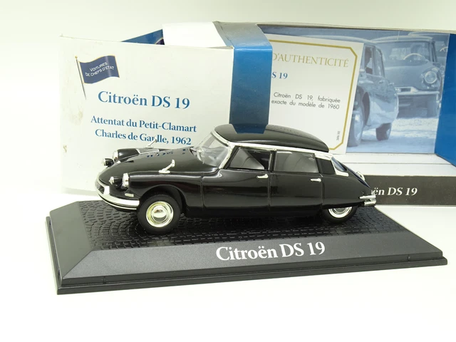 Ixo Presse 1/43 -  Citroen DS 19 Attentat Petit Clamart De Gaulle 1962