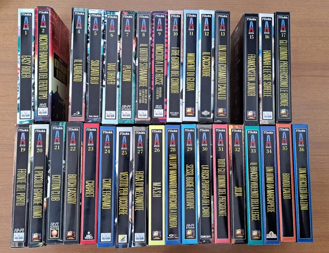 Stock Lotto 33 Videocassette Vhs Film  Capolavori Del Cinema Ameicano
