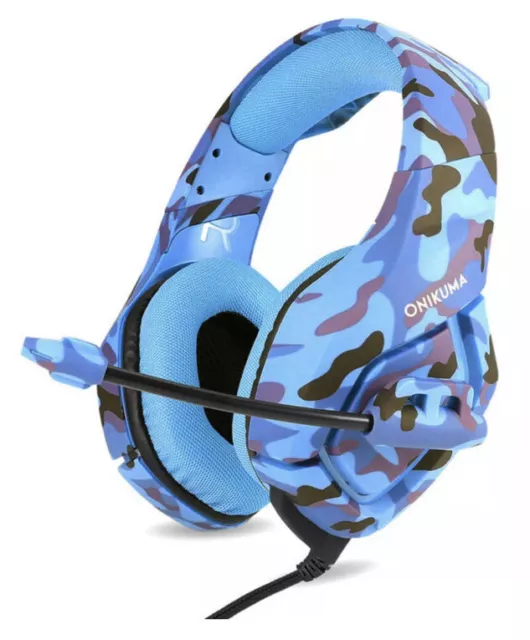 ONIKUMA K1 Camo Gaming Headset Mic 3.5mm Headphones for PS4 Xbox One PC PSP