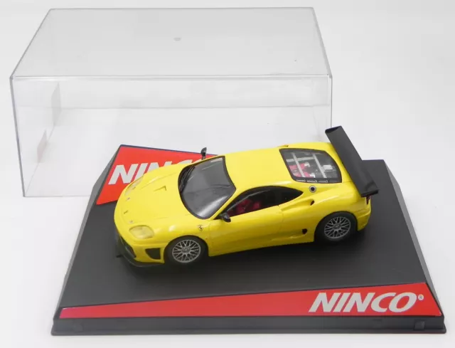 Ninco Ferrari 360 GTC Yellow slot car 1:32 Ref. 50408