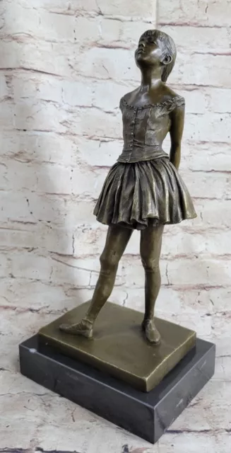 Superb Edgar Degas Ballerina Dancer, Signed Bronze Statue Figure Sculpture Art 3