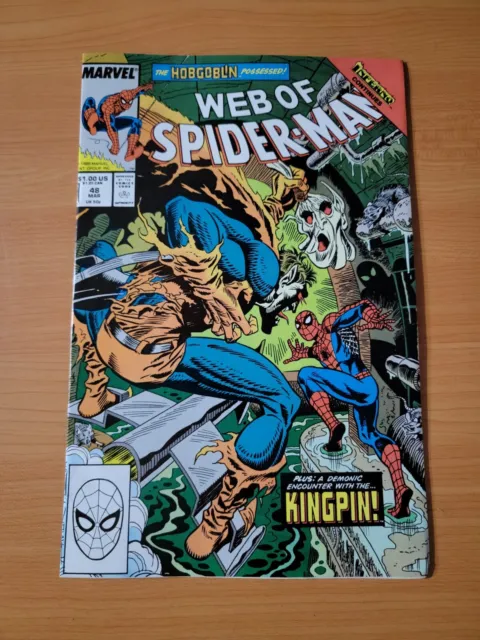 Web of Spider-Man #48 Direct Market Edition ~ NEAR MINT NM ~ 1989 Marvel Comics