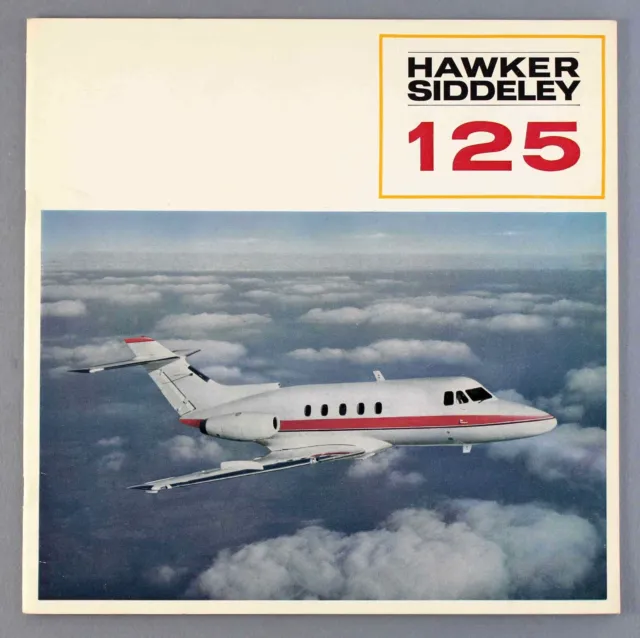 Hawker Siddeley Hs125 Manufacturers Sales Brochure Cutaway Private Jet 1966