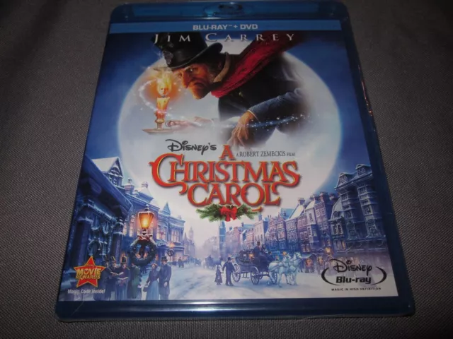 Disney A Christmas Carol Jim Carrey Blu Ray Dvd Sealed New Eur 1119