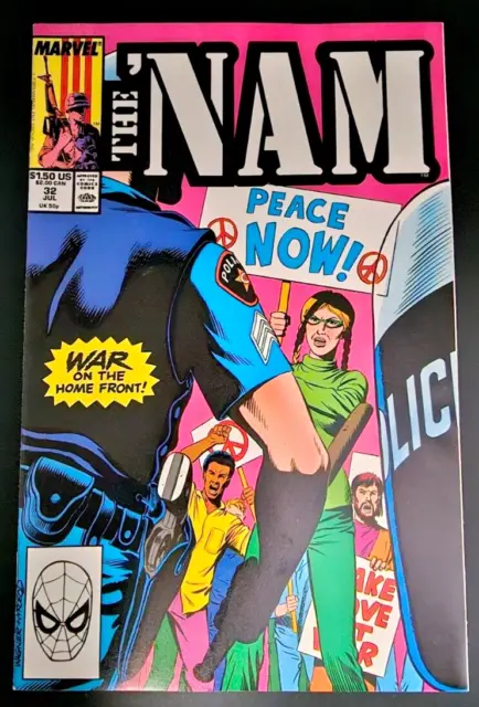 THE 'NAM Marvel Comics No. 32 "Land of the Free" 1989 Doug Murray RAW