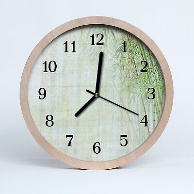 Bamboo Bamboo Bamboo Tulup Horloge murale en bois 20fi cm horloge en bois 