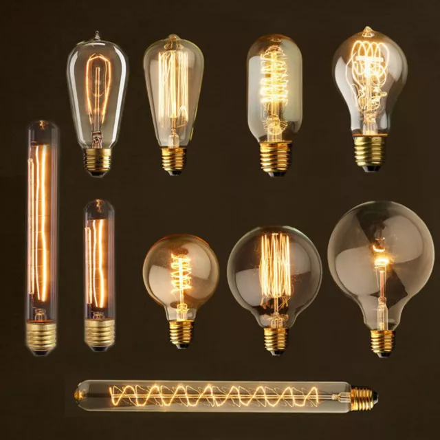 E27 40W Vintage LED Edison Bulb Filament Light Home Deco Warm White 220V Lamp HL