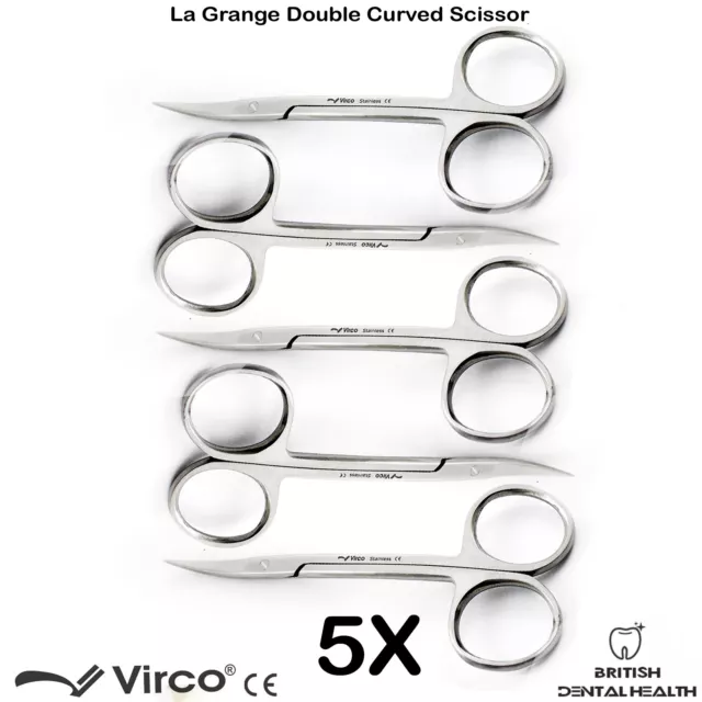 5X Lagrange Ciseaux Doux Tissue La Dentaire Chirurgical Implants Gomme