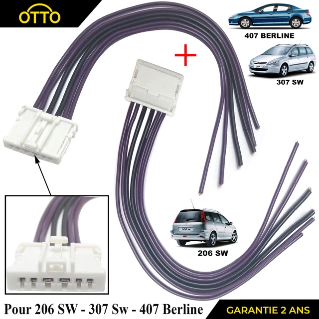 Connecteur Faisceau Platine Feu Arriere Gauche Droit prévu pour 206 307 SW 407