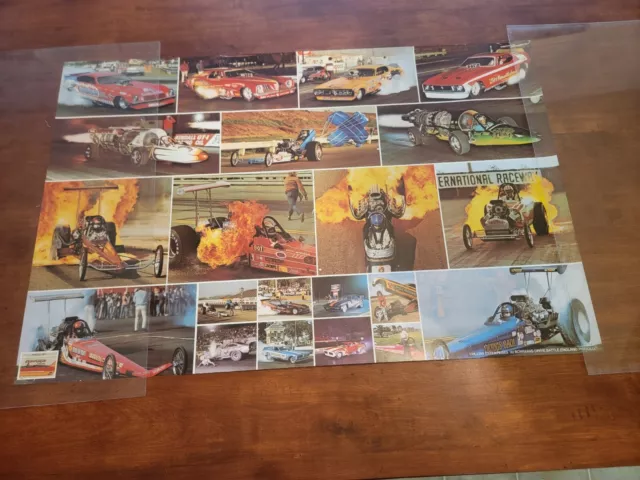 Vintage Funny Cars Top Fuel Dragster Drag Racing Poster Steve Reyes NHRA Vintage Funny Cars Top Fuel Dragster Drag Racing Poster Steve Reyes NHRA