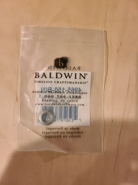3x Baldwin 4965-150 5/8" Diameter knob backplate in Satin Nickel