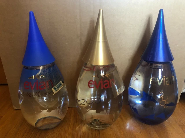 Bouteille Evian Collector Vide 2001 – Flacon En Verre édition Spéciale
