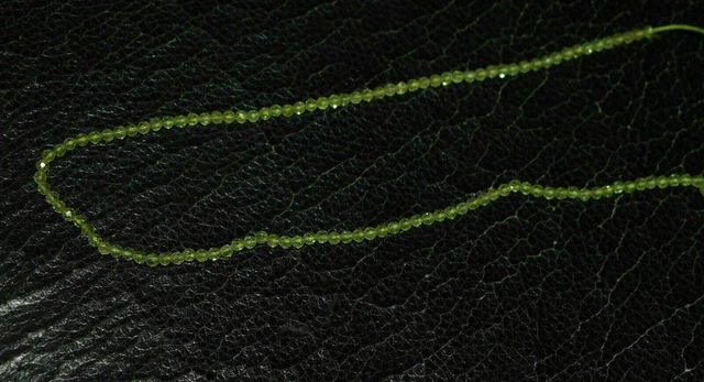 Vert Couleur Péridot Gemme Rondelle Facettes 3mm Perles 13 " Desseré Brin VGT221