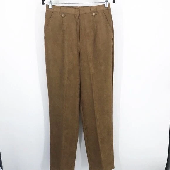 Napa Valley Cognac Faux Suede Pants Vintage Women's  Size 8