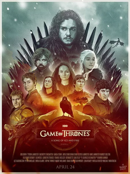 289089 Game Of Thrones GOT Winter Coming Stagione 4 5 6 7 8 9 POSTER STAMPA TV UK