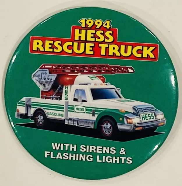 Hess 1994 Toy Rescue Truck Cashier Button
