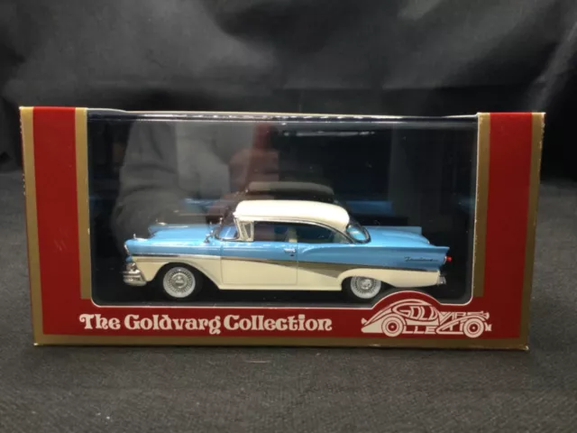 1958 Ford Fairlane Azurre Blue LTD #016 1:43 Diecast [Goldvarg Collection] NIB