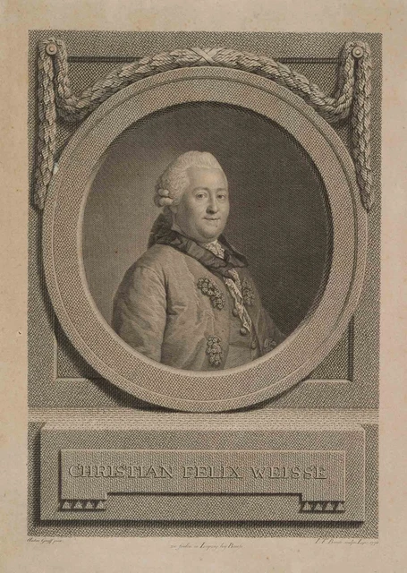 BAUSE (*1738) nach GRAFF (*1736), Christian Felix Weiße (1726),  1771, KSt.