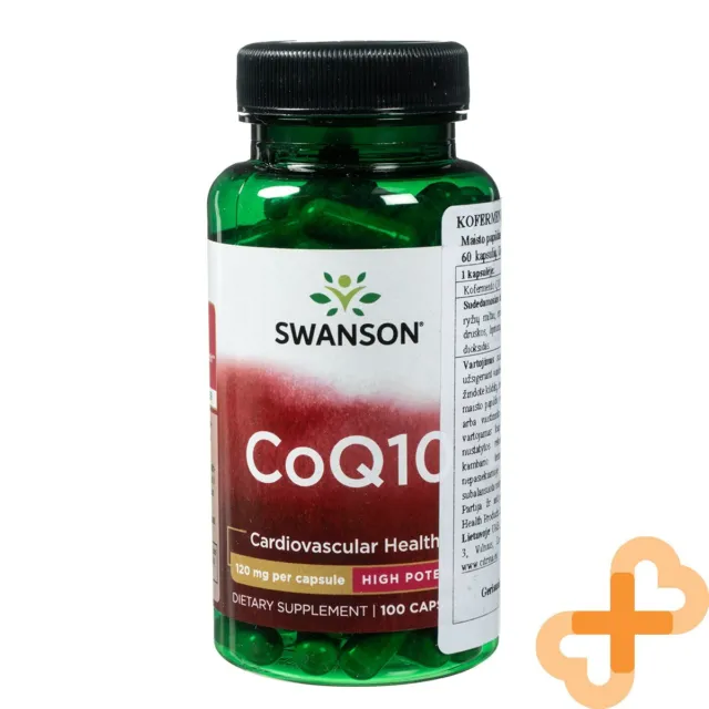 Swanson CoQ10 para Cardiovascular Salud 120mg 100 Cápsulas Suplemento Dietético