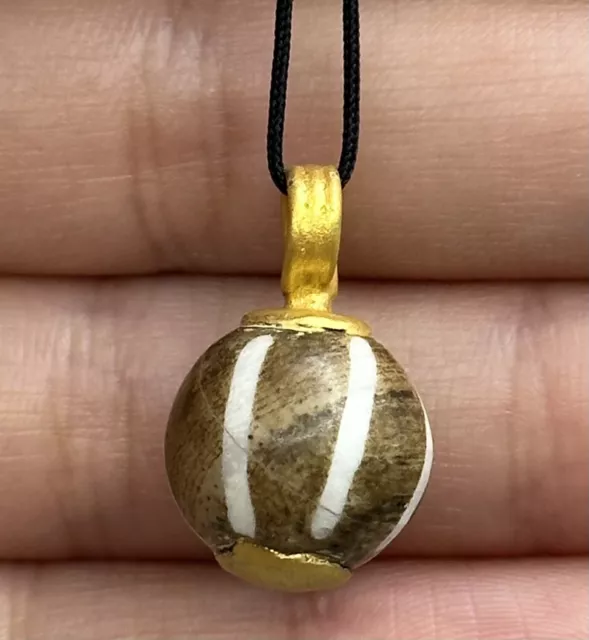 Ancient Old Pyu Culture Burmese Pumtek beautiful Pendant with Pattern
