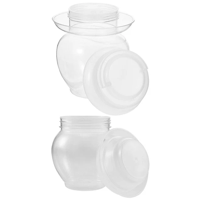 2 pz vetro cetriolo trasparente contenitore di fermentazione vetro cetriolo cinese con coperchio