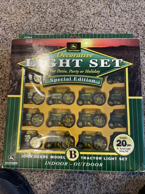 John Deere Model A Tractor 20 pc. Decorative Light Set Special Edition