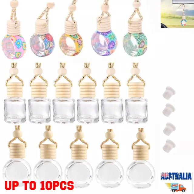 10x Car Air Freshener Perfume Bottle Aromatherapy Essential Oil Diffuser Hanging