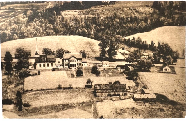 RPPC Postcard Airplane View of St. Thomas' Manor Bel Alton MD c1944 A5