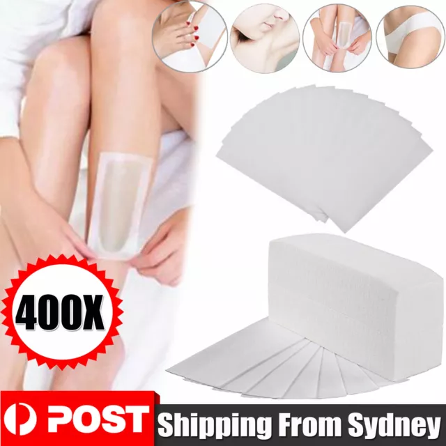 400x Wax Strips Pre-Cut Strips Pack Non Woven Disposable 70gsm Waxing Papers Cut