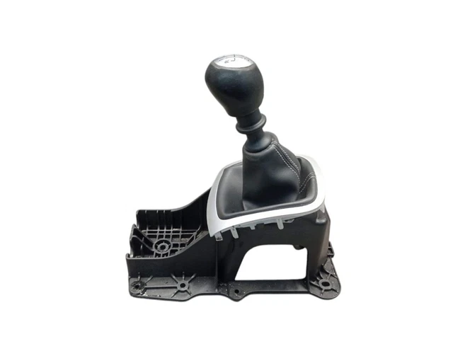 Leder Schaltknauf 5-Gang Für Renault Clio III & Megane II 2003-2009 - Schwarzes PU Leder Design